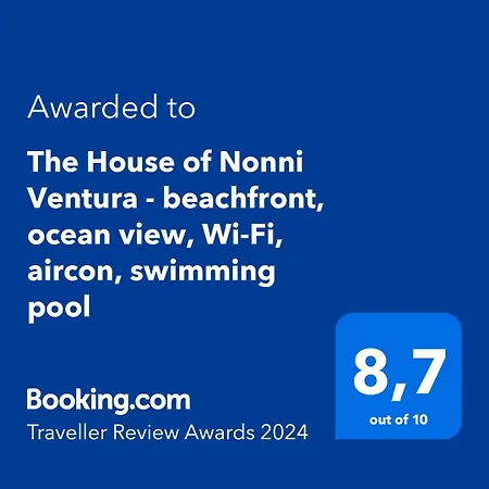The House Of Nonni Ventura - Beachfront, Ocean View, Wi-fi, Aircon, Swimming Pool Apartamento Morro Jable (Fuerteventura)